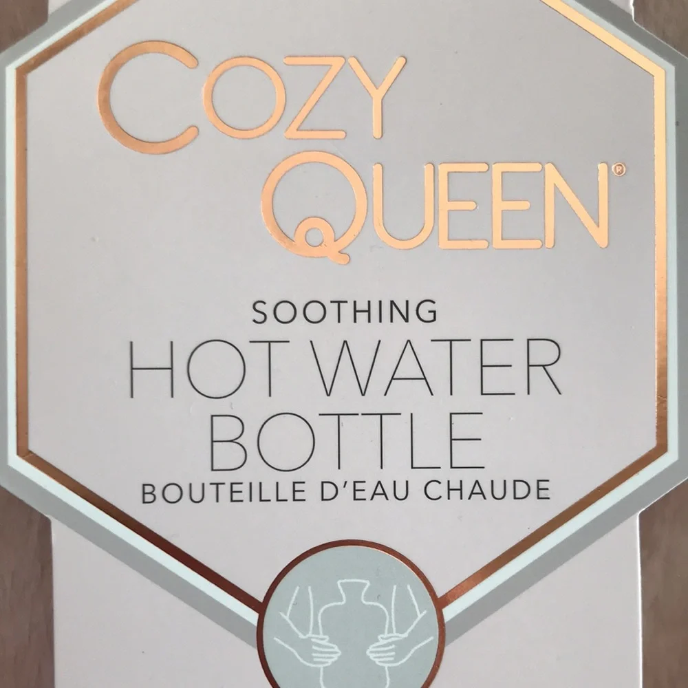 TheraWell CozyQueen Soft Furry Hot Water Bottle NIB